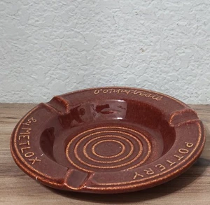 ASHTRAY adv. METLOX POTTERY RUST COLOR - Picture 1 of 5