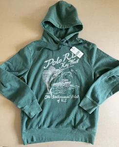 Polo Ralph Lauren Men's SZ M Embroidered Fleece Hoodie Key West Green NWT - Bild 1 von 4