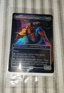 Hasbro Marvel Legends Magic The Gathering Spectacular Spider-Man CARD ONLY MTG - Picture 1 of 1