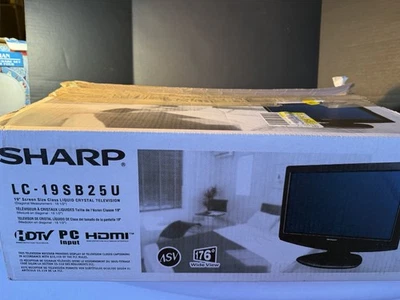 Sharp 19" LCD HDTV LC-19SB24U HDMI - open box- still in packaging - Image 1 of 4