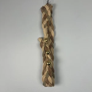 Vintage Rope Braided Chunky Women’s Neutral Belt - Picture 1 of 5