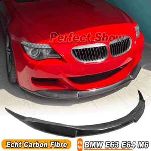 Se adapta a BMW E63 E64 M6 2006-2010 carbono labio delantero espada alerón labio - Imagen 1 de 10