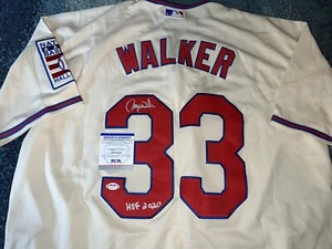 Larry Walker Signed Hall Of Fame Jersey Montreal Expos Rockies Cards PSA/DNA - Picture 1 of 4