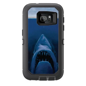 Skins Decals for Otterbox Defender Samsung Galaxy S7 Case / Great White shark