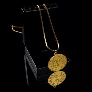 Kung Fu Brucelee Master Necklace Medal Pendant Chinese keepsake 24K Gold-plated - Picture 1 of 5