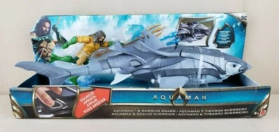 DC Aquaman Película Jason Momoa Aquaman y Tiburón Guerrero Lanzador de Misiles Oculto CAJA Foto 1 de 4