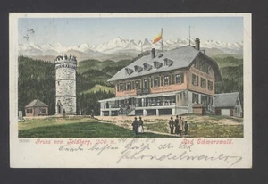 AK "Gruss vom Feldberg", Bad Schwarzwald, gel 1901 Gasthaus Feldbergturm - Bild 1 von 2