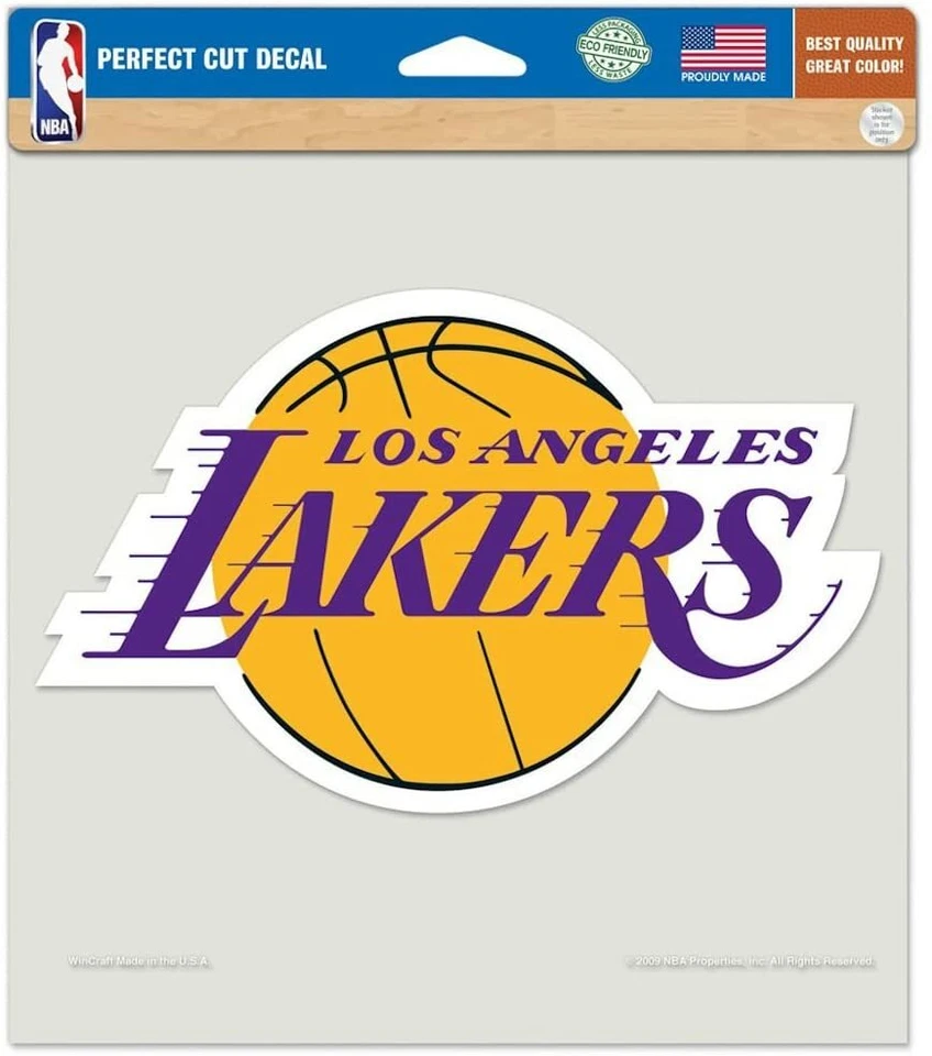 NBA Los Angeles Lakers Wincraft 8"x 8" Despelable Corte Perfecto Calcomanía ¡NUEVA! Foto 1 de 1