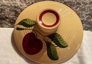 Vintage WATT Pottery Replacement Lid Apple Pattern 9" diameter - Picture 1 of 4