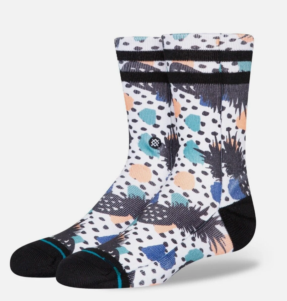 Calcetines Stance Kids Negro Crew Poliéster Cojín Wade Colección Piña L 3-5.5 Foto 1 de 1