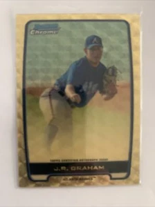 Tarjeta de béisbol Bowman 2012 autógrafos cromados #JRG J.R. Graham Superfractor - Imagen 1 de 2