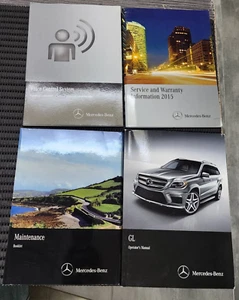 2015 MERCEDES-BENZ GL550 OEM OWNER'S MANUAL SET W/ BLACK LEATHER CASE - Bild 1 von 3
