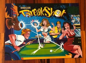 Capcom Break Shot Poster 26X20 - Picture 1 of 1