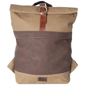 Old Cotton Large Brown Backpack - Picture 1 of 4