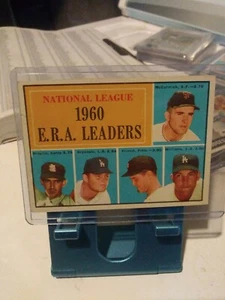 1961 Topps 1960 ERA Leaders McCormick Drysdale ll - Picture 1 of 2
