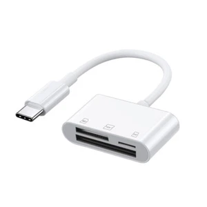 USB C To SD CF Card Reader for IPad Pro Macbook Supports CompactCF SD TF Card - Picture 1 of 7