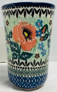 CERAMIKA ARTYSTYCZNA POLISH POTTERY*12 oz Tumbler Water Glass*241255Z S208 - Picture 1 of 4