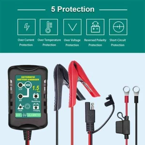 Portable 12V-6V Car Battery Maintainer Charger Auto Trickle Boat Motorcycl USA - Picture 1 of 9