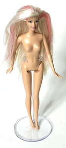 Vintage Mattel Hair-Tastic Barbie Doll Blonde Hair Pink Highlights Blue Eyes - Picture 1 of 3