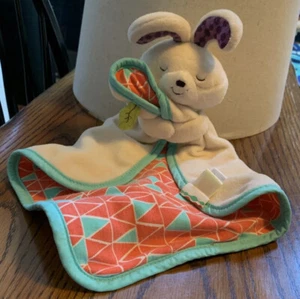 B.Toys Battat Snuglies Coniglietto Coniglio Teal Coral Coperta di Sicurezza Bambino Lovey - Foto 1 di 5