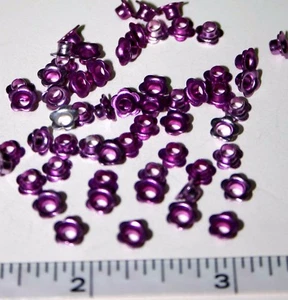 1/8" Metallic Purple Flower Eyelets Scrap booking Card Making Stamping - Picture 1 of 1