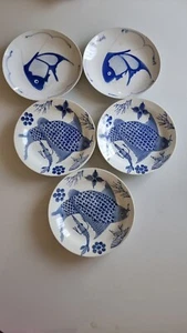 Chinese porcelain with fish decor, set dish  Porcelaine Chinoise Motif Poisson - Picture 1 of 19