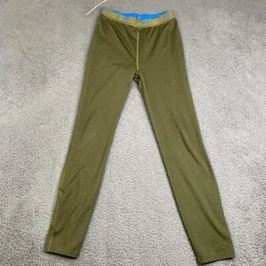 REI Co Op Kids Midweight Base Layer Bottoms Size L 14-16 Green Polyester - Picture 1 of 9