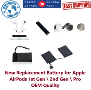 Batterie de remplacement neuve pour Apple AirPods 1ère génération \ 2ème génération \ Pro qualité OEM - Photo 1 sur 16