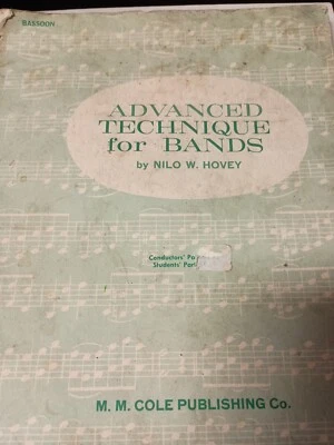 Advanced Techniques for Bands, Bassoon by Nilo W. Hovey (1963 PB) A3 - Image 1 of 2