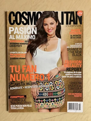 october 2014 Cosmopolitan magazine Espanol Mayte Perroni sexy cover Amor & Sexo - Image 1 of 4