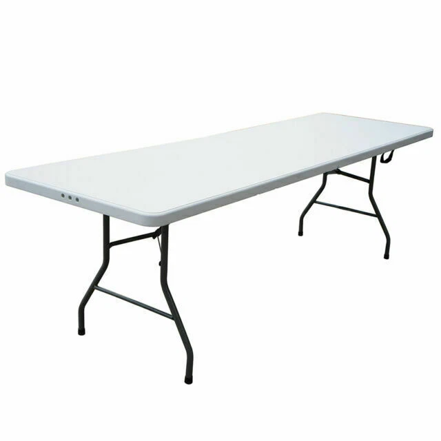 Plastic Development Group 816 8 Foot Folding Banquet Table - White