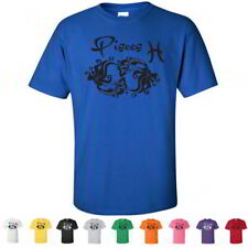 Short Sleeve T-Shirts "Pisces" Funny Birthday Gifts Zodiac Mens Graphic Tees