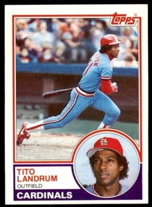 1983 Topps Tito Landrum . St. Louis Cardinals #337