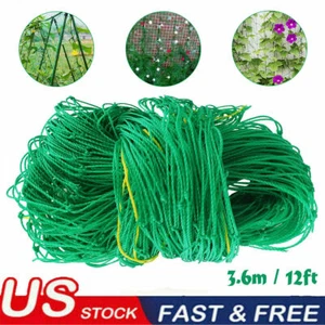 Garden Plant Climbing Net Trellis Netting Mesh Support Fruits Vine Veggie Bean - Picture 1 of 12