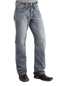 Stetson Western Denim Jeans Mens 1312 Light Wash 11-004-1312-4040 BU - Picture 1 of 3