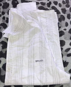 Men’s Ripcurl White Long Sleeve Shirt ~ Grey Stripe ~ Size Medium - Picture 1 of 8