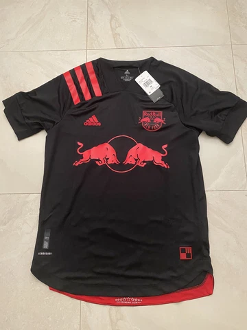 Adidas New York Red Bulls Official Authentic Soccer Jersey Men M $130 EH6207 Cover