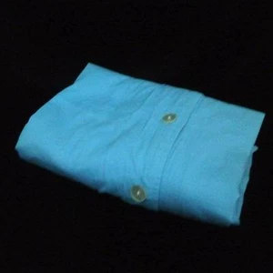 Teal Blue Twin Duvet Cover 100% Cotton Button Closure - Picture 1 of 4