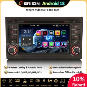 8-Kern Android 13.0 Autoradio GPS DAB+CarPlay DVD AUDI A4 S4 RS4 RNS-E SEAT EXEO - Bild 1 von 16