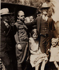 6O Photograph Family Portrait Old Car Man Fedoras Boy Scout 1920's 