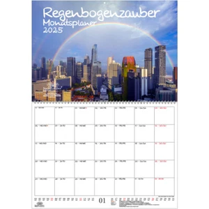 Regenbogenzauber Planer DIN A2 Kalender für 2025 Regenbogen Regenbögen Natur - S - Bild 1 von 1