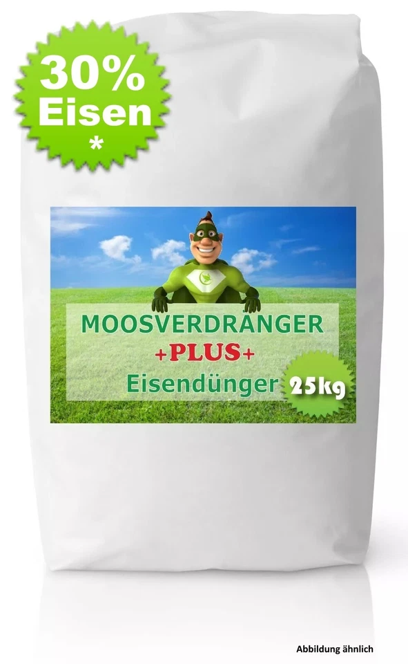 Eisendünger Moosverdränger 25 kg Rasendünger Moosvernichter fein - klumpenfrei - Bild 1 von 1