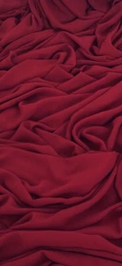 Wine Red Crepe Georgette Fabric 58'' PRICE PER METER - Picture 1 of 2