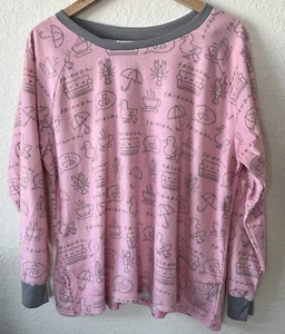 Friends Tv Show Women’s Pajama Top, Long sleeve Soft Cozy Size:XL (16-18) - Picture 1 of 6