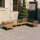 Garden Lounge Set Outdoor Furniture Set Sofa Set 8 Piece Wood Pine Vidaxl