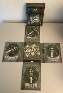 Rambo The Ultimate Collection Blu-Ray DVD Sylvester Stallone UK PAL Version - Picture 1 of 2