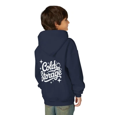 Moletom com capuz infantil armazenamento frio juvenil mistura pesada – Moletom aconchegante para todas as estações - Imagem 1 de 4