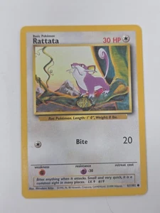 Pokémon Rattata 61/102 1999 Base Set Colorless Basic Card Mitsuhiro Arita - Picture 1 of 2