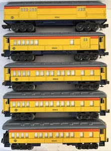 Lionel 6-9581 -9582-9583-9584-9585 #2 Chessie Steam Passenger Car Set Of 5 Vtg - Picture 1 of 18