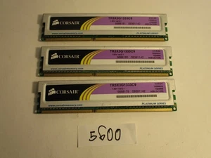 Corsair XMS3 3x1Gb=3Gb PC3-10600 1333Mhz DDR3 Desktop Memory RAM (5600) - Picture 1 of 2